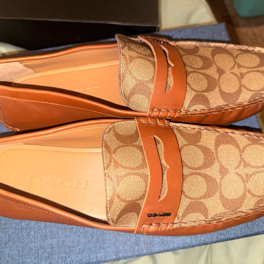 Coach Men's Brown Signature Loafers